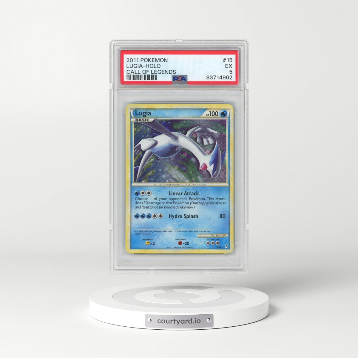2011 Pokémon Call of Legends #15 Lugia - Holo (PSA 5 EX)