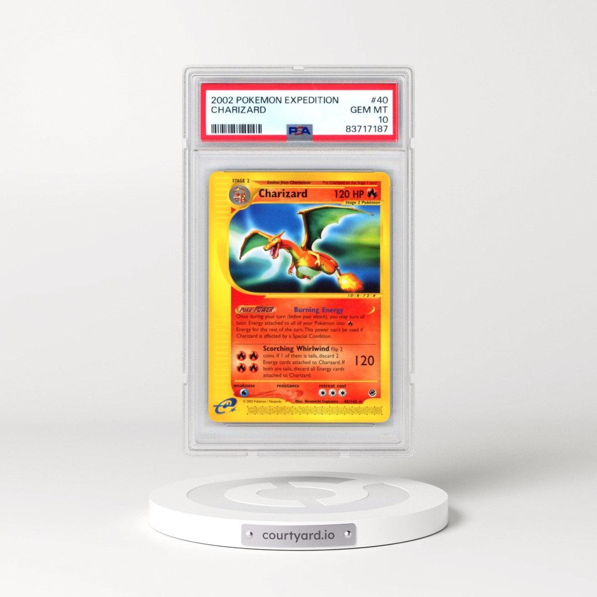 2002 Pokémon Expedition #40 Charizard (PSA 10 GEM MINT)