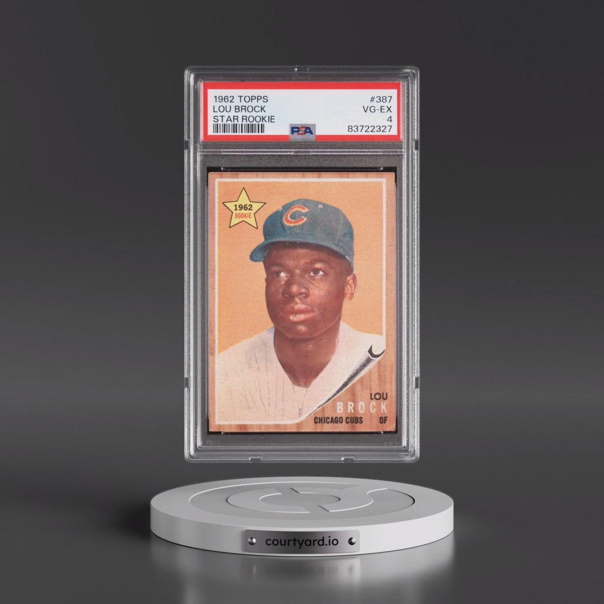1962 Topps Lou Brock - Star Rookie #387 PSA 4