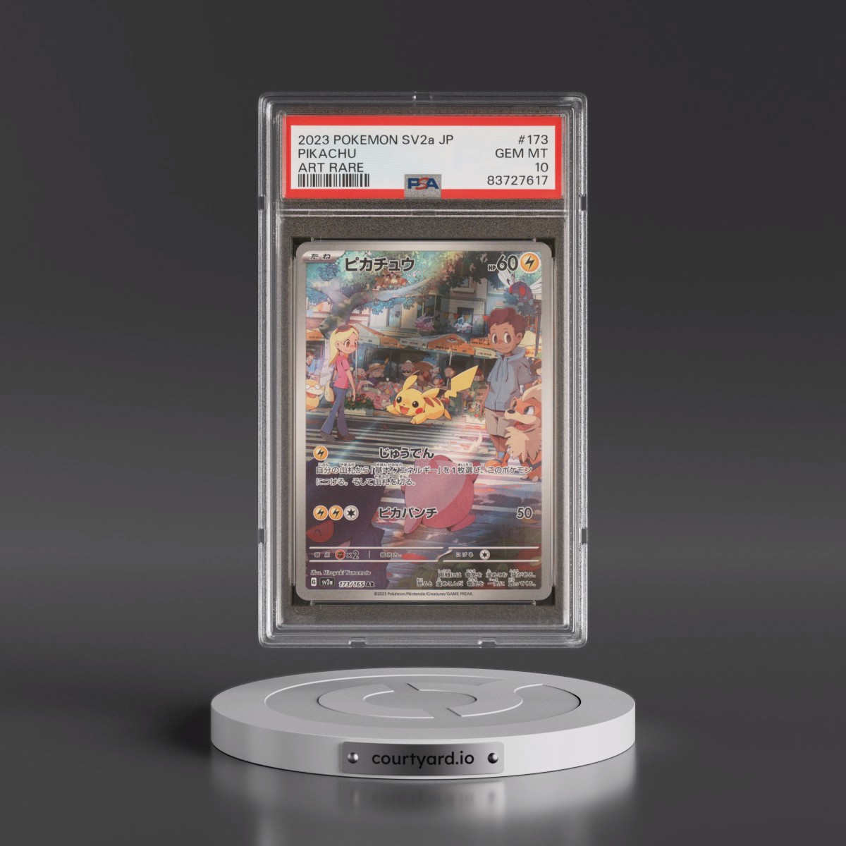 2023 Pokémon Sv2a-Pokémon 151 #173 Pikachu - Art Rare (PSA 10 GEM MINT)