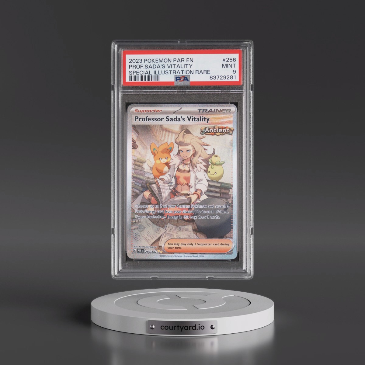 2023 Pokémon Par EN-Paradox Rift #256 Professor Sada's Vitality - Special Illustration Rare (PSA 9 MINT)