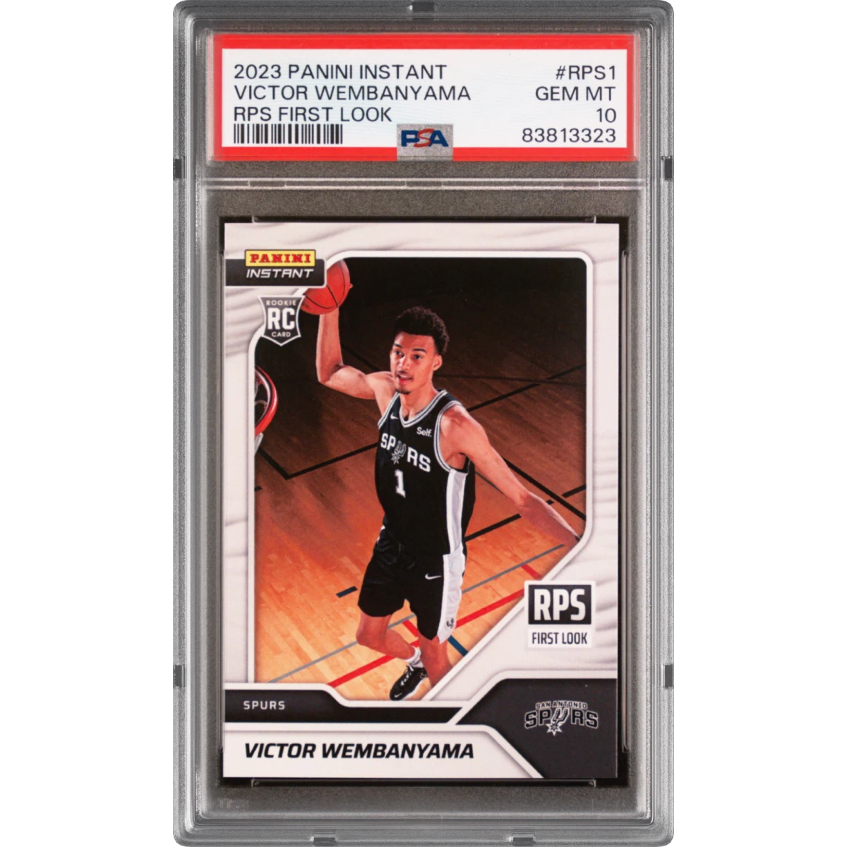 2023 Panini Instant Rps First Look #RPS1 Victor Wembanyama (PSA 10 GEM MINT)