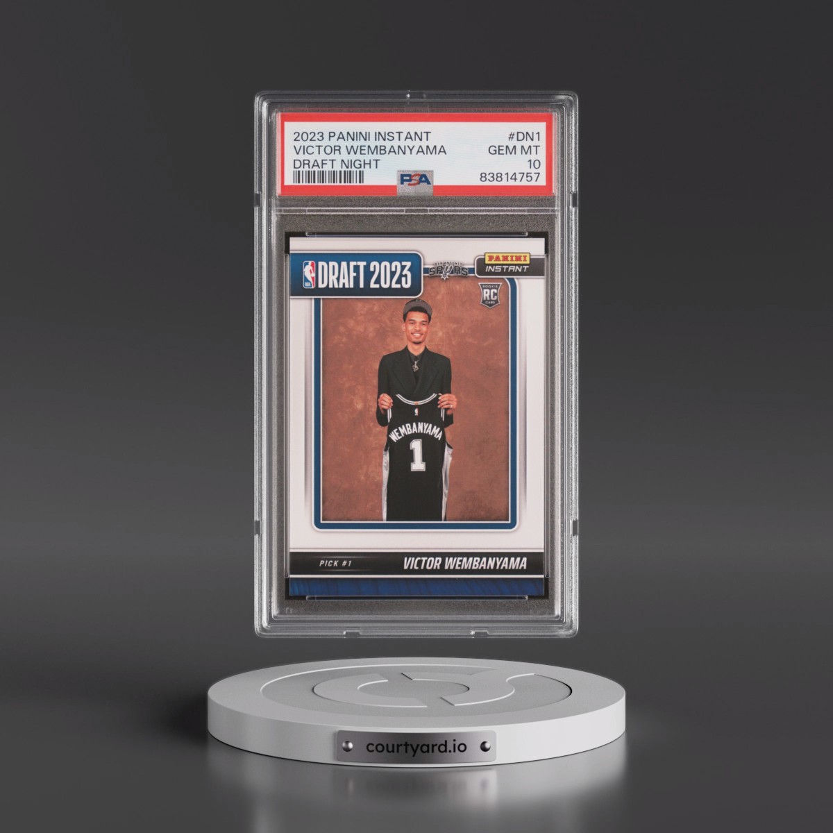 2023 Panini Instant Draft Night #DN1 Victor Wembanyama (PSA 10 GEM MINT)