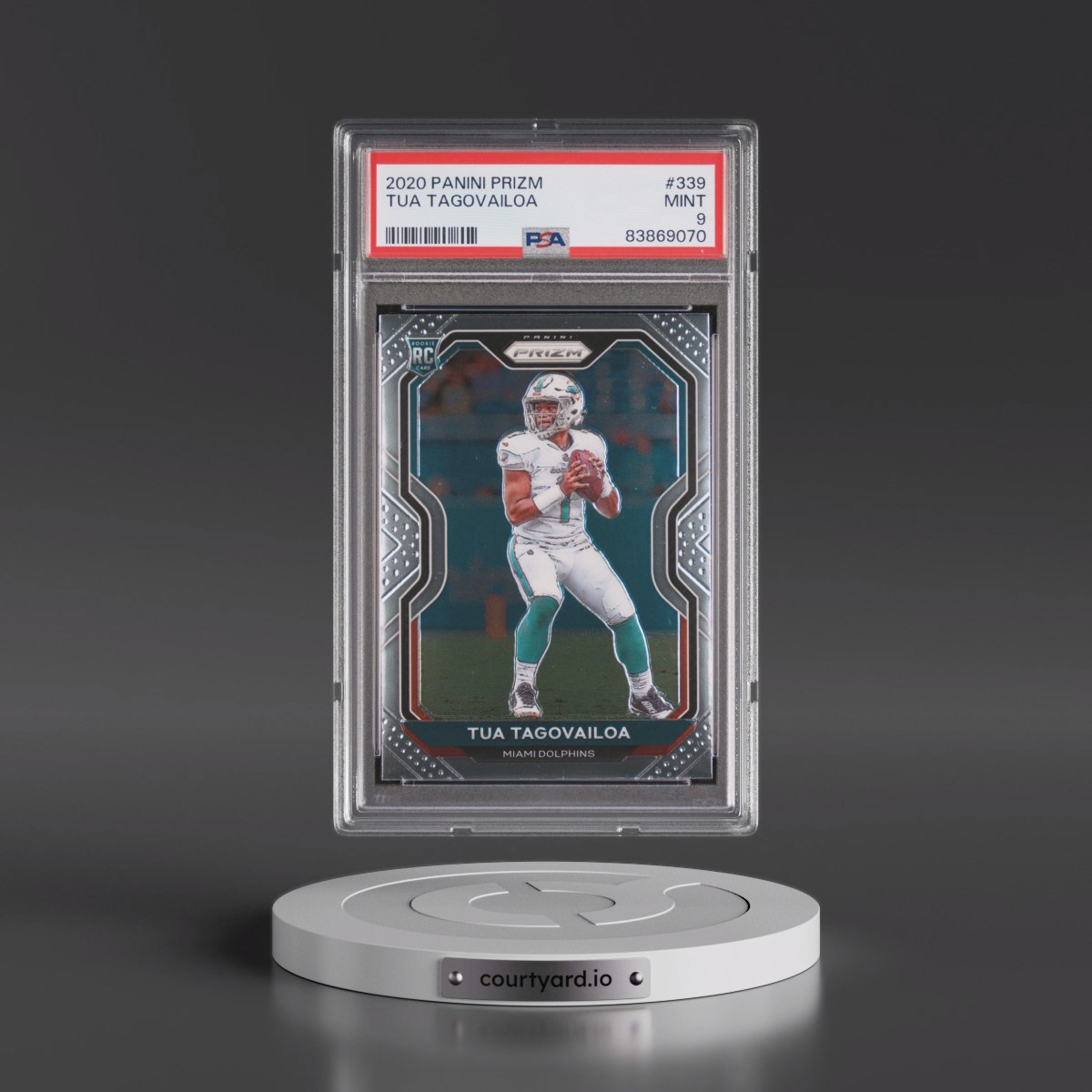 2020 Panini Prizm #339 Tua Tagovailoa (PSA 9 MINT)