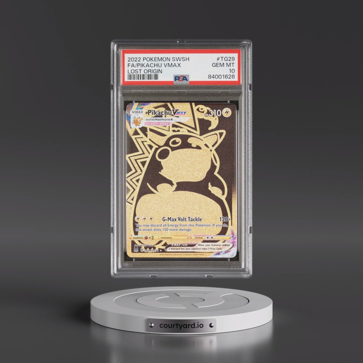 2022 Pokémon Sword & Shield Lost Origin #TG29 Pikachu Vmax - Full Art (PSA 10 GEM MINT)
