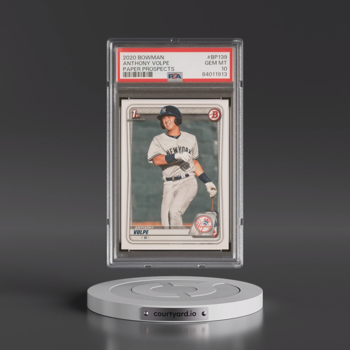 2020 Bowman Paper Prospects #BP139 Anthony Volpe (PSA 10 GEM MINT)