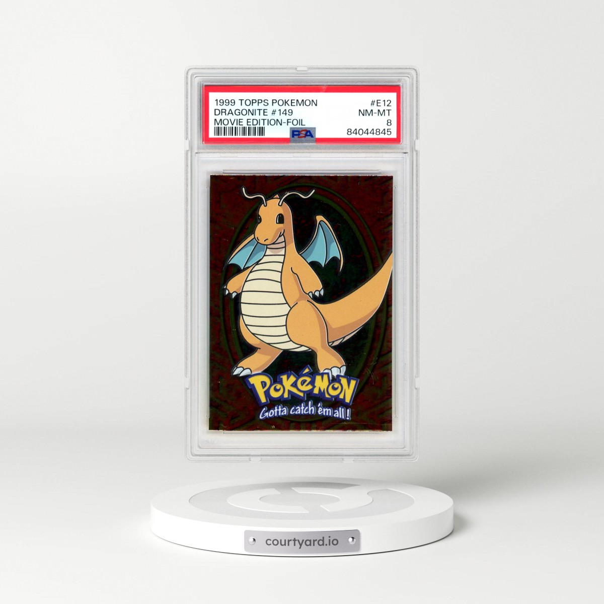 1999 Topps Pokémon the Movie Edt #E12 Dragonite #149 - Foil (PSA 8 NM-MT)