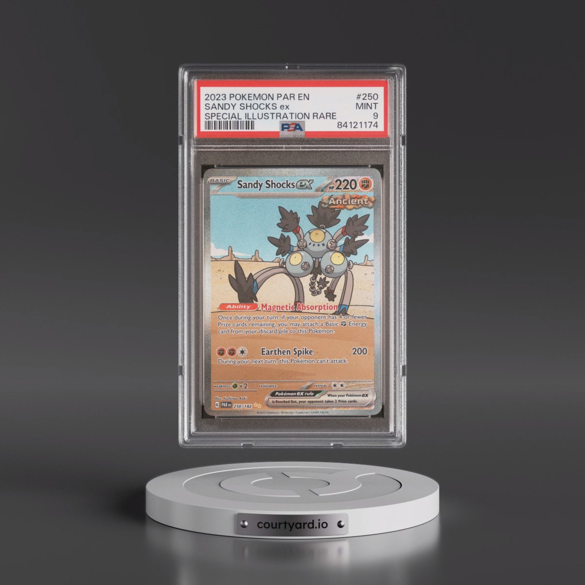 2023 Pokémon Par EN-Paradox Rift #250 Sandy Shocks EX - Holo Special Illustration Rare (PSA 9 MINT)