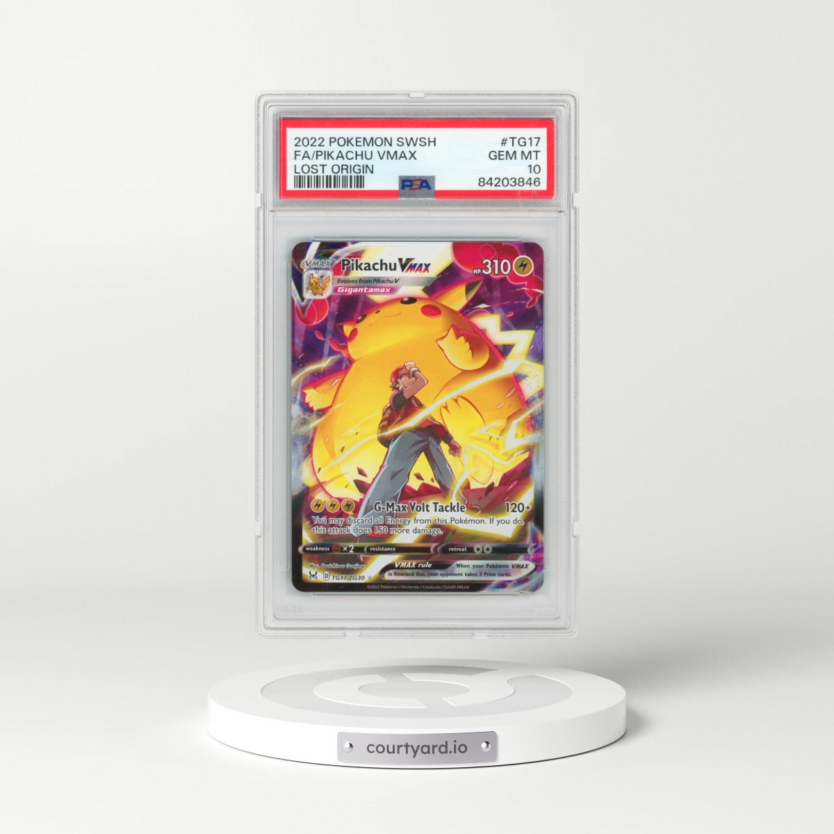 2022 Pokémon Sword & Shield Lost Origin #TG17 Pikachu Vmax - Full Art (PSA 10 GEM MINT)