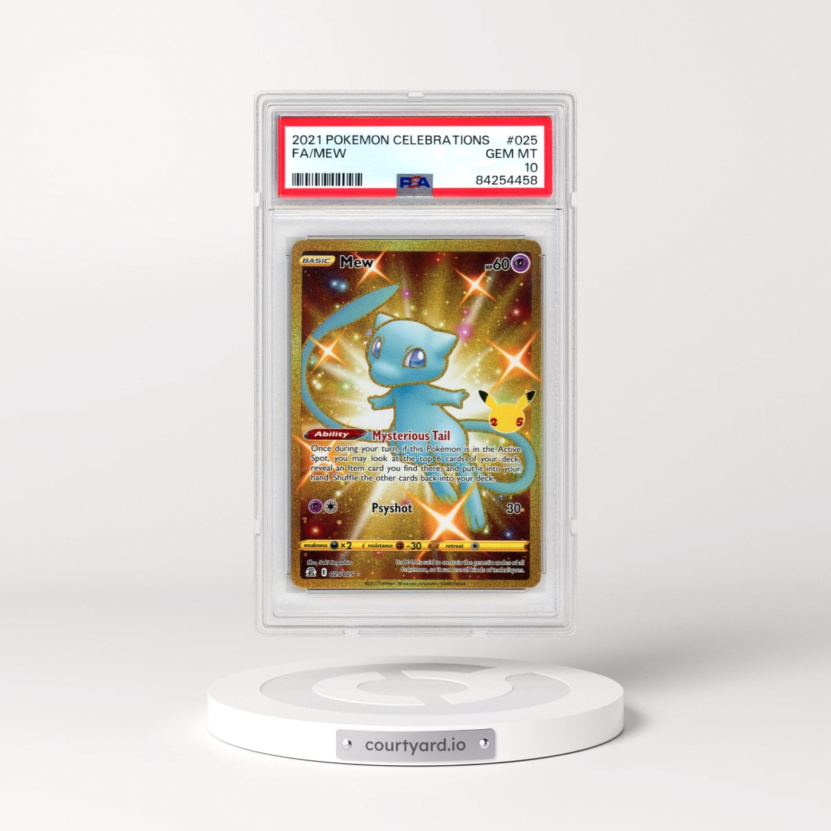 2021 Pokémon Celebrations #025 Mew - Full Art (PSA 10 GEM MINT)