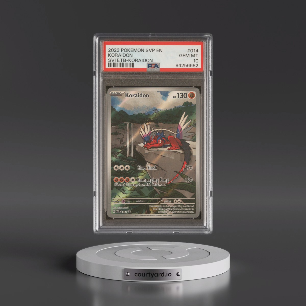 2023 Pokémon Svp EN-SV Black Star Promo #014 Koraidon - Scarlet & Violet Elite Trainer Box-Koraidon (PSA 10 GEM MINT)