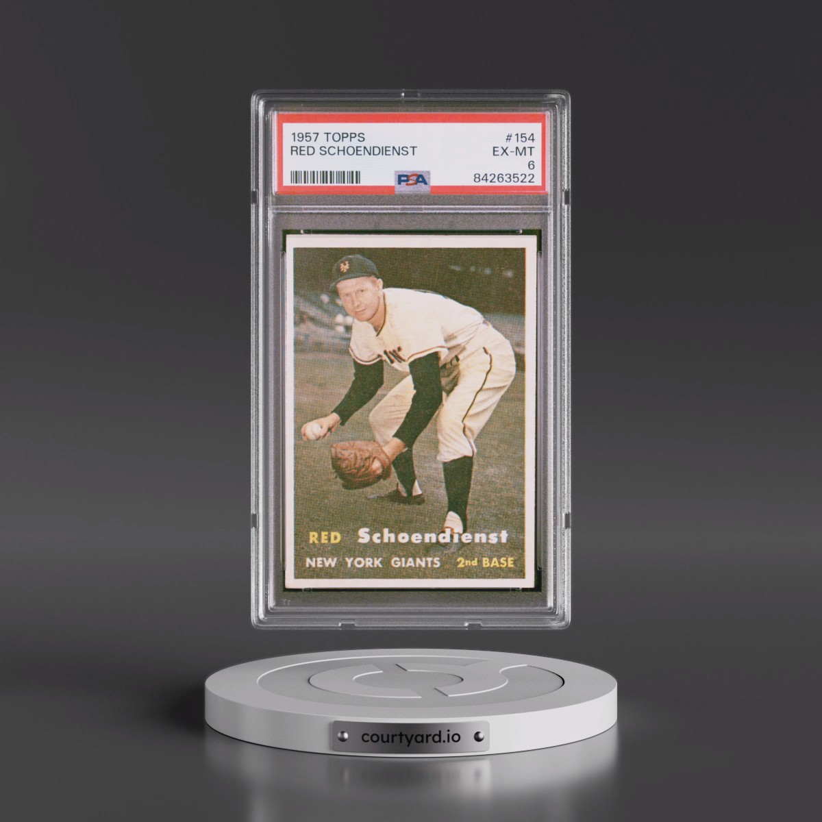 1957 Topps #154 Red Schoendienst (PSA 6 EX-MT)
