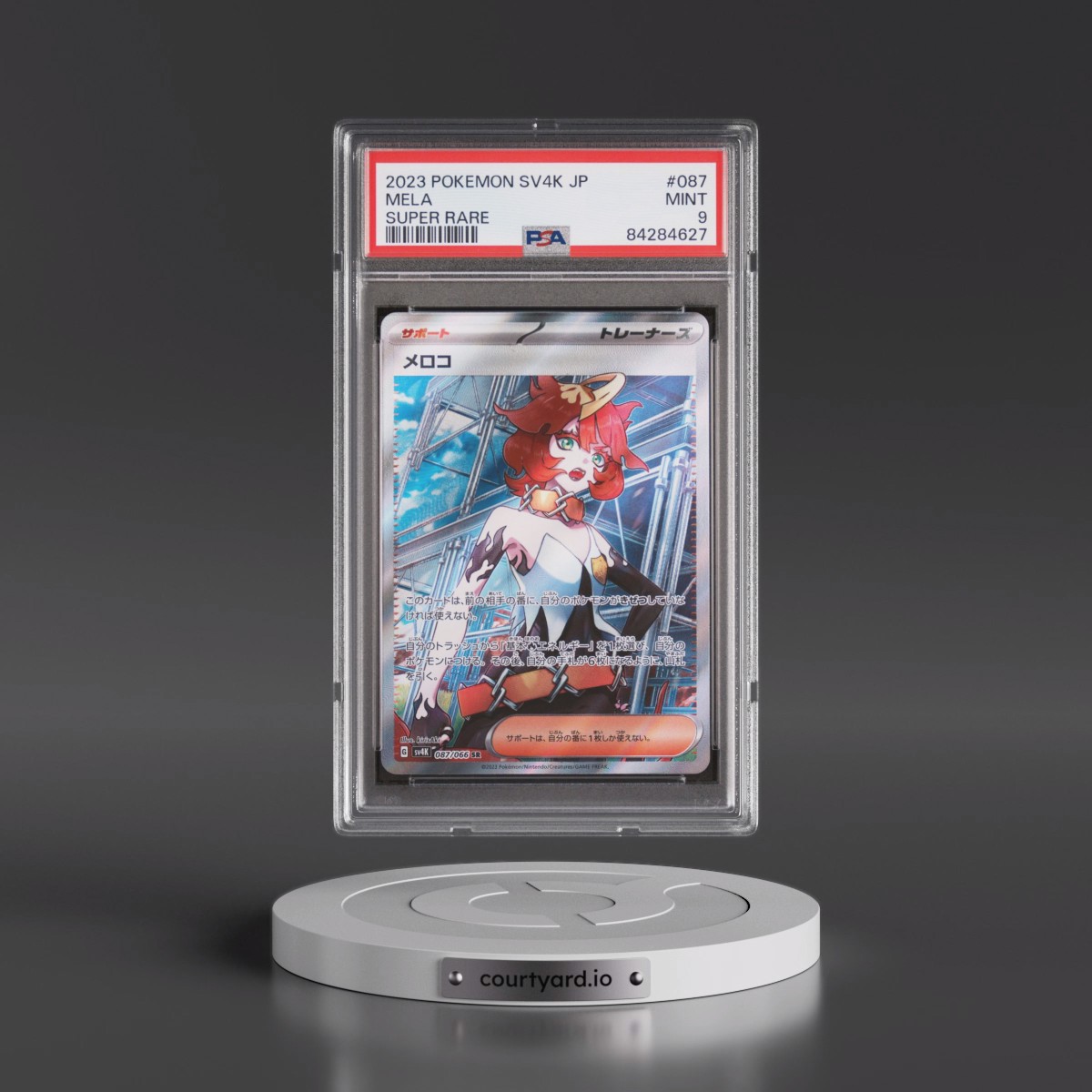 2023 Pokémon Sv4k-Ancient Roar #087 Mela - Super Rare (PSA 9 MINT)