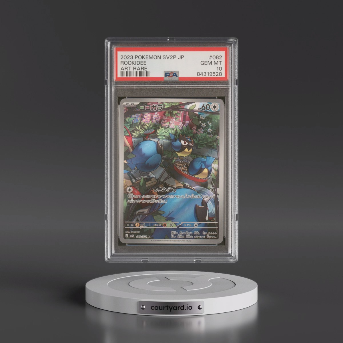 2023 Pokémon Sv2p-Snow Hazard #082 Rookidee - Art Rare (PSA 10 GEM MINT)