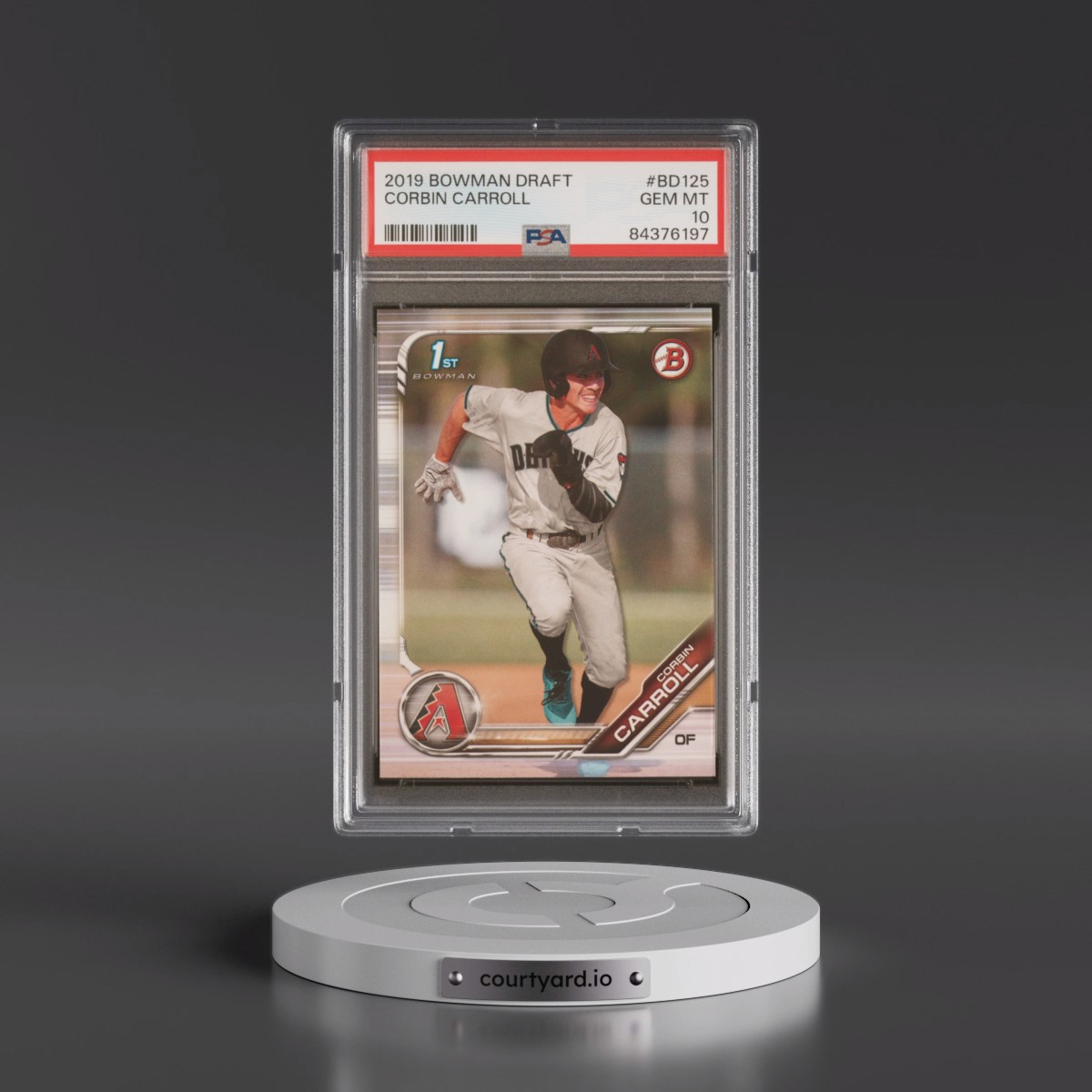 2019 Bowman Draft #BD125 Corbin Carroll (PSA 10 GEM MINT)