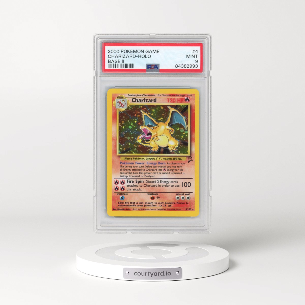2000 Pokémon Game Base II #4 Charizard - Holo (PSA 9 MINT)