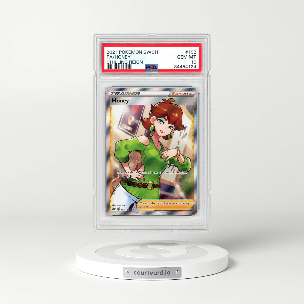 2021 Pokémon Sword & Shield Chilling Reign #192 Honey - Full Art (PSA 10 GEM MINT)