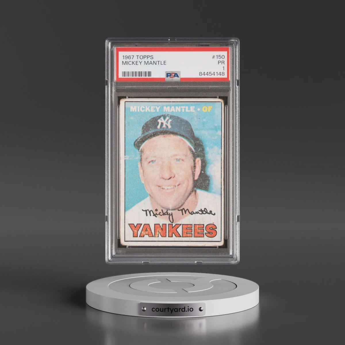 1967 Topps #150 Mickey Mantle (PSA 1 PR)