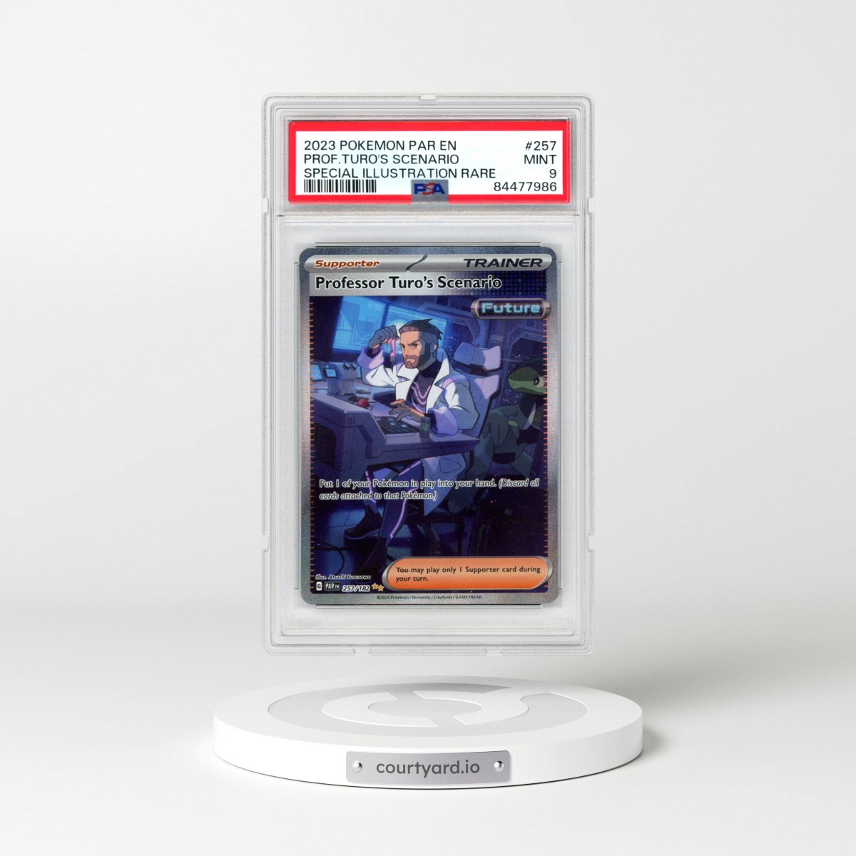 2023 Pokémon Par EN-Paradox Rift #257 Professor Turo's Scenario - Special Illustration Rare (PSA 9 MINT)