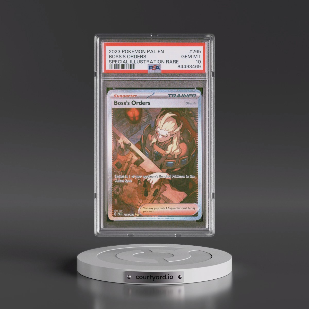 2023 Pokémon Pal EN-Paldea Evolved #265 Boss's Orders - Special Illustration Rare (PSA 10 GEM MINT)