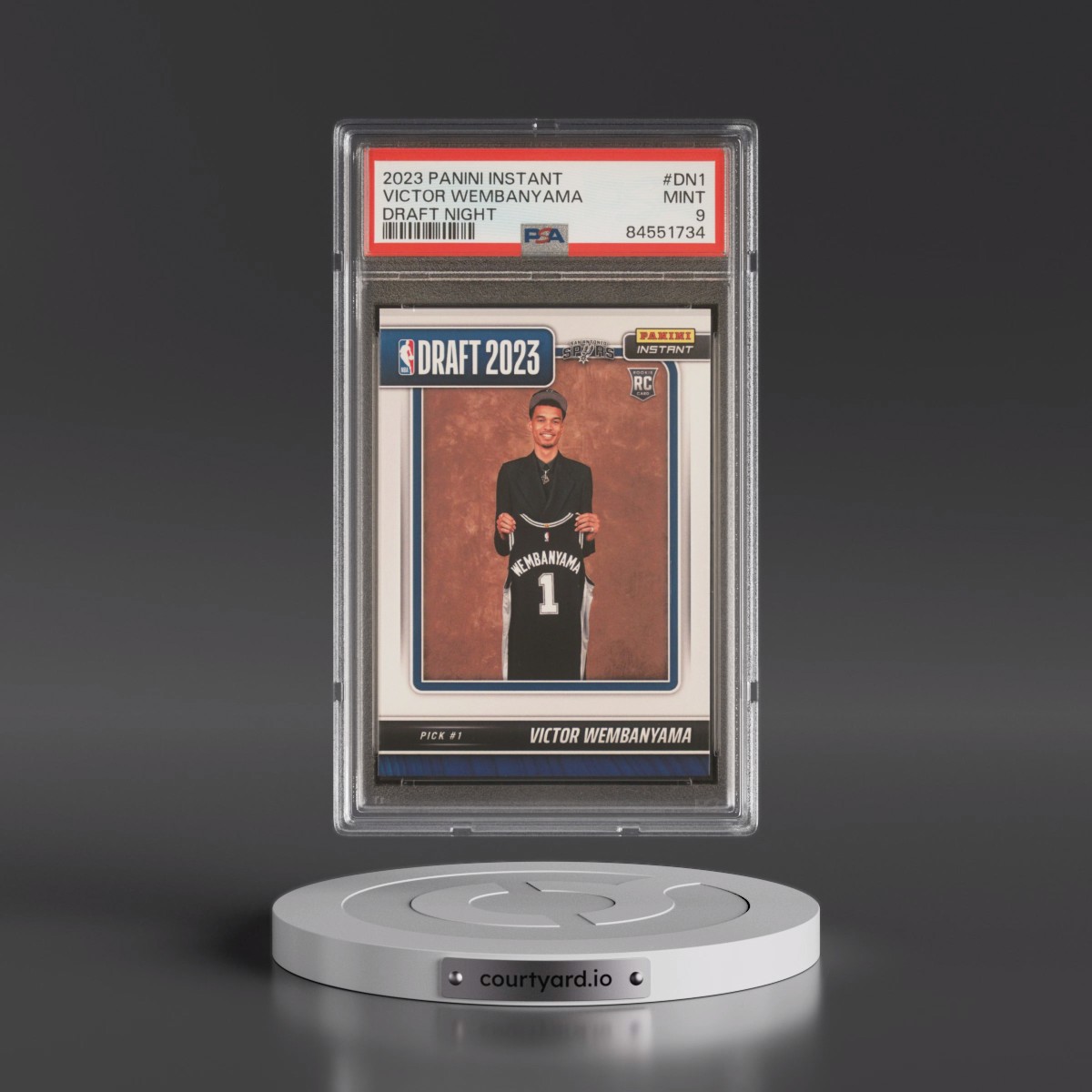 2023 Panini Instant Draft Night #DN1 Victor Wembanyama (PSA 9 MINT)