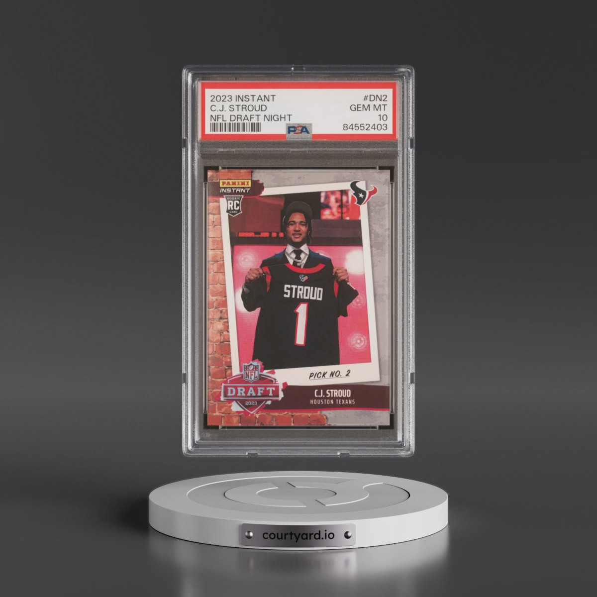 2023 Panini Instant NFL Draft Night #DN2 C.J. Stroud (PSA 10 GEM MINT)