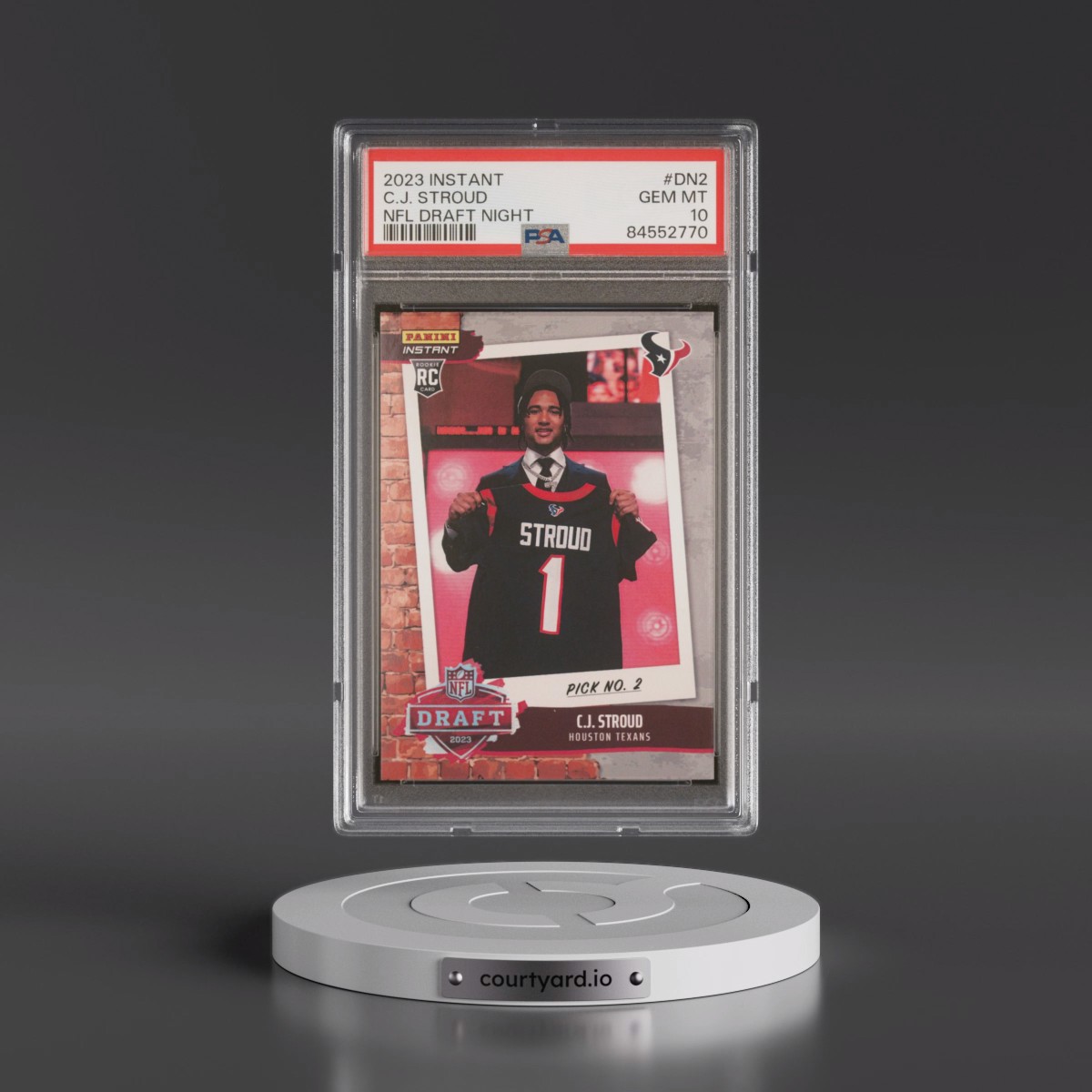 2023 Panini Instant NFL Draft Night #DN2 C.J. Stroud (PSA 10 GEM MINT)