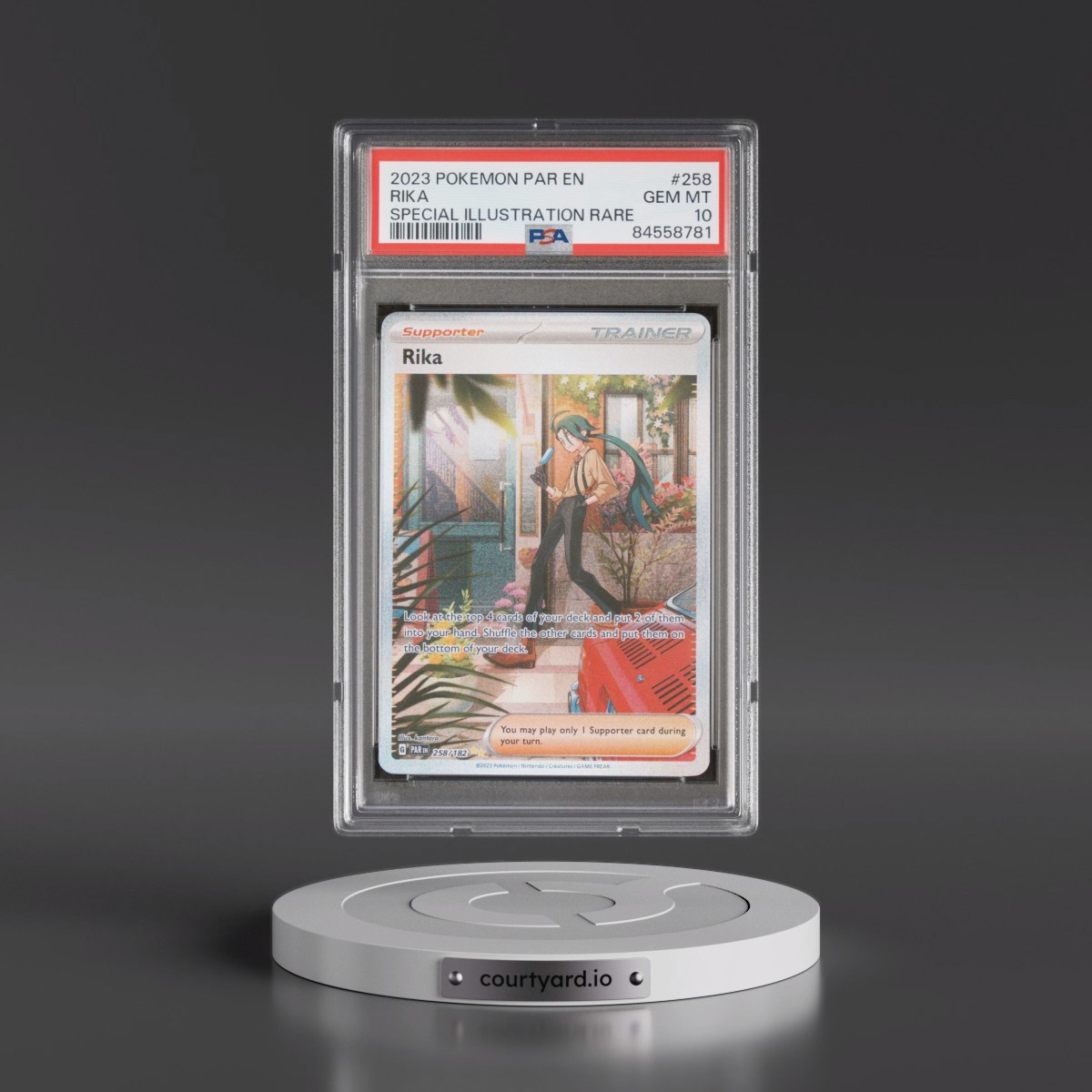 2023 Pokémon Par EN-Paradox Rift #258 Rika - Special Illustration Rare (PSA 10 GEM MINT)