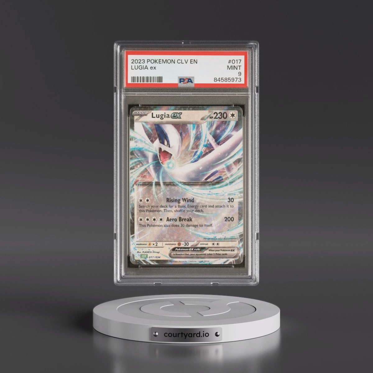 2023 Pokémon CLV-Trading Card Game Classic Venusaur & Lugia EX Deck #017 Lugia EX - Holo (PSA 9 MINT)