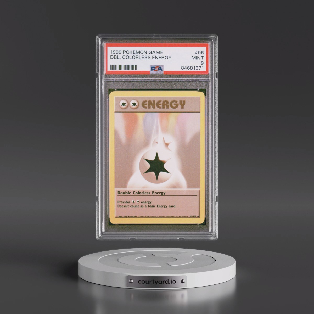 1999 Pokémon Game #96 Double Colorless Energy (PSA 9 MINT)