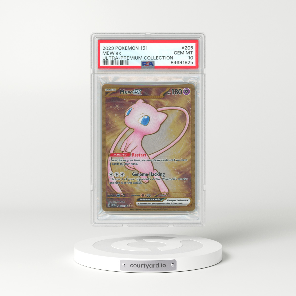 2023 Pokémon 151 #205 Mew EX - Full Art Holo (PSA 10 GEM MINT)