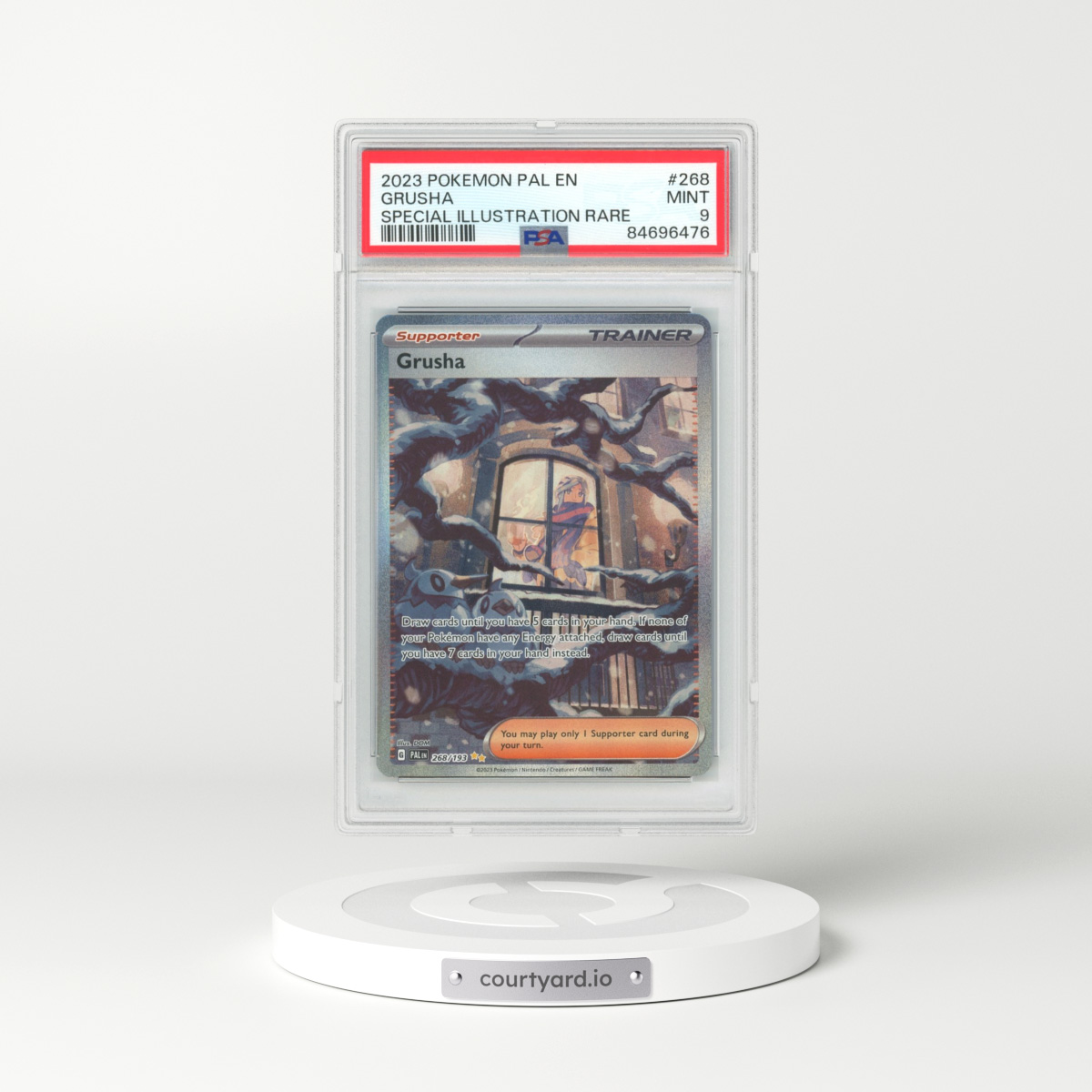 2023 Paldea Evolved #268 Grusha - Full Art (PSA 9 MINT)