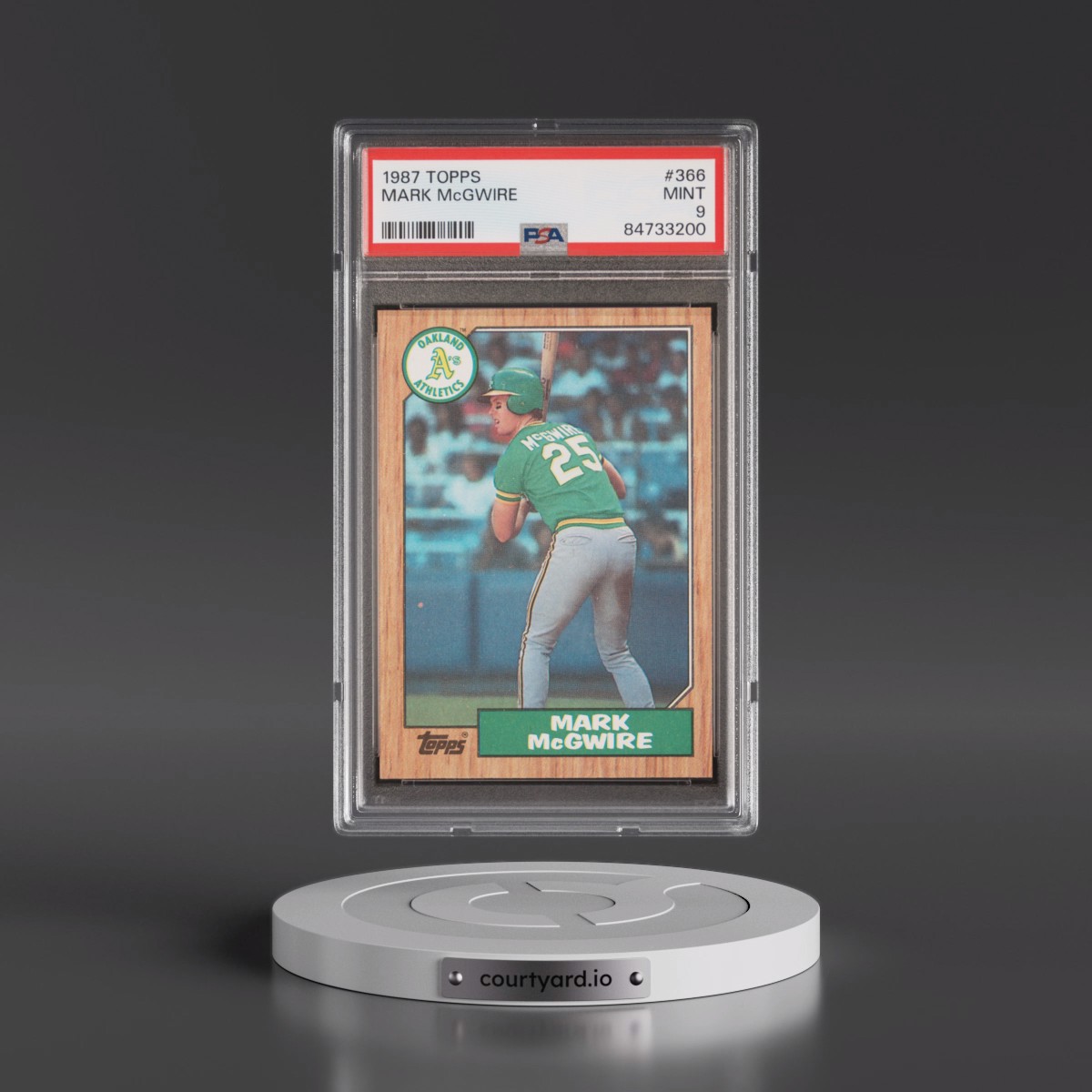 1987 Topps Mark McGwire #366 PSA 9