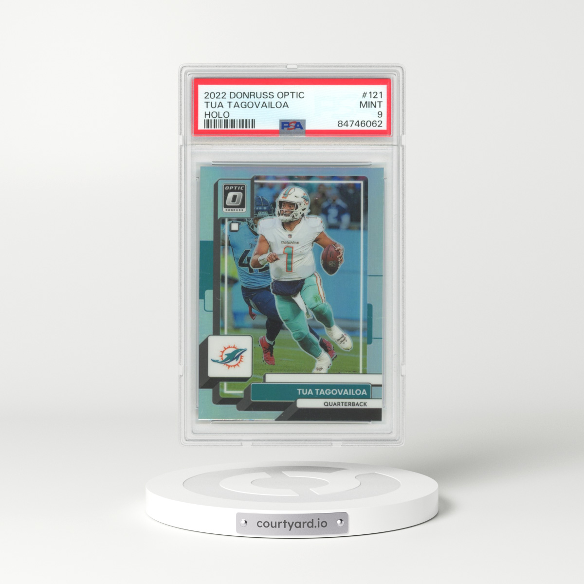 2022 Panini Donruss Optic #121 Tua Tagovailoa - Holo (PSA 9 MINT)