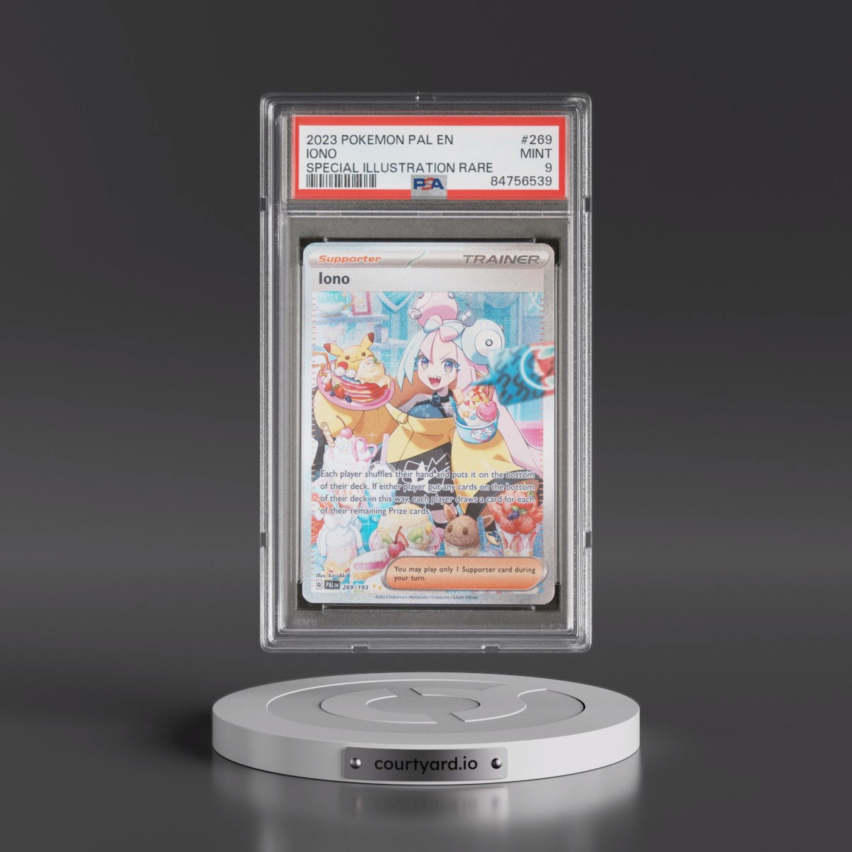 2023 Pokémon Pal EN-Paldea Evolved #269 Iono - Special Illustration Rare (PSA 9 MINT)