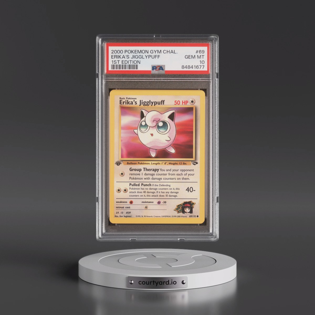 2000 Pokémon Gym Challenge #69 Erika's Jigglypuff - 1st Edition (PSA 10 GEM MINT)