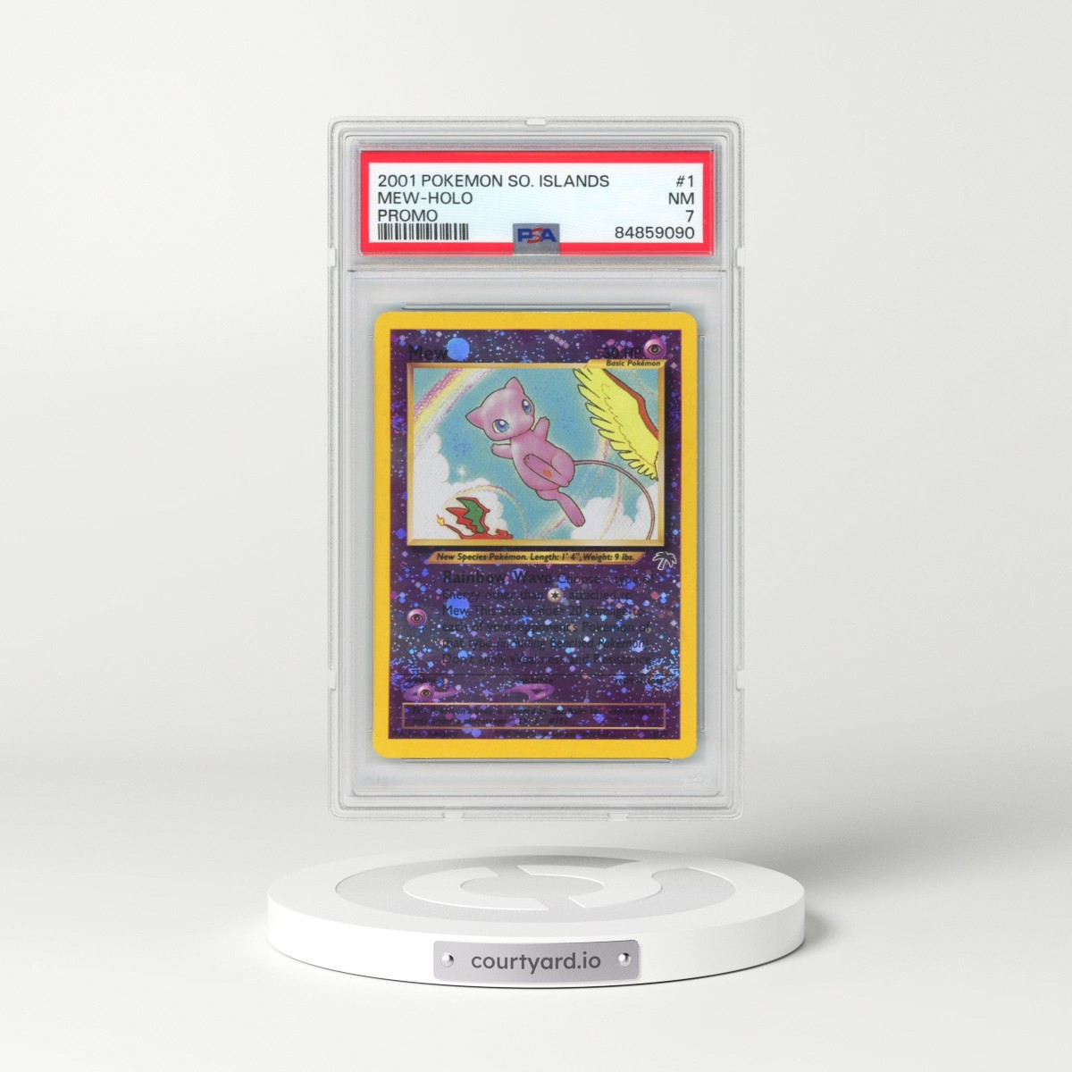 2001 Pokémon Southern Islands Promo #1 Mew - Holo (PSA 7 NM)