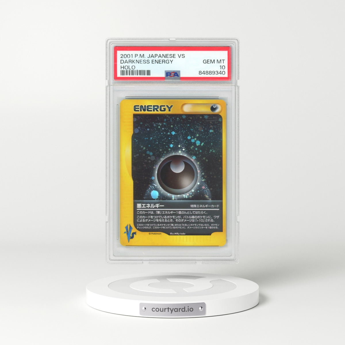 2001 Pokémon VS Darkness Energy - Holo (PSA 10 GEM MINT)