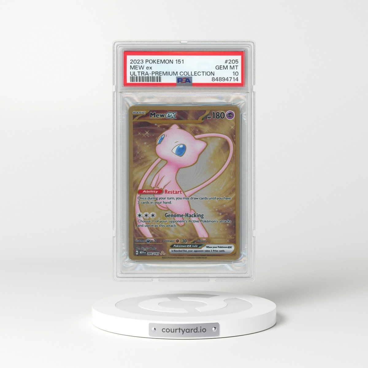 2023 Pokémon 151 Ultra-Premium Collection #205 Mew EX - Holo (PSA 10 GEM MINT)