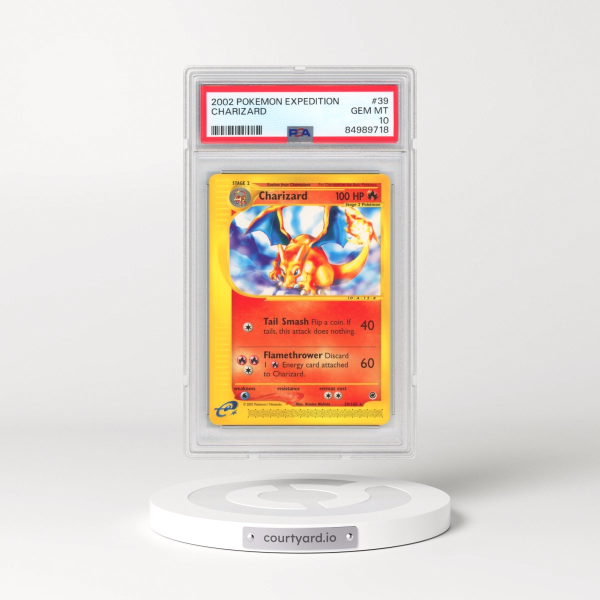 2002 Pokémon Expedition #39 Charizard (PSA 10 GEM MINT)