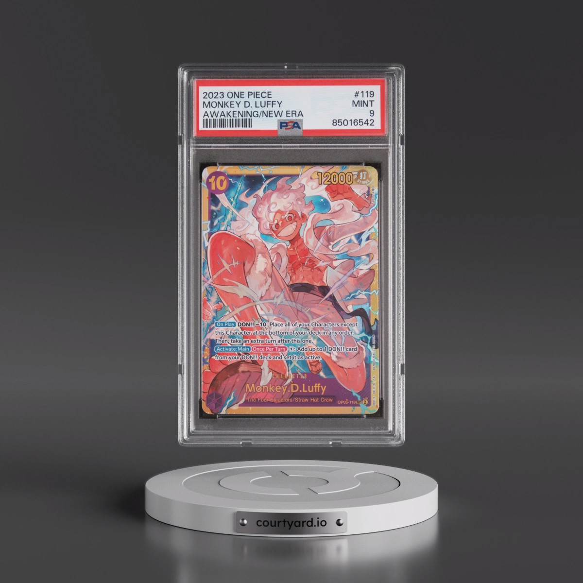 2023 One Piece OP05-Awakening of the New Era #119 Monkey D. Luffy (PSA 9 MINT)