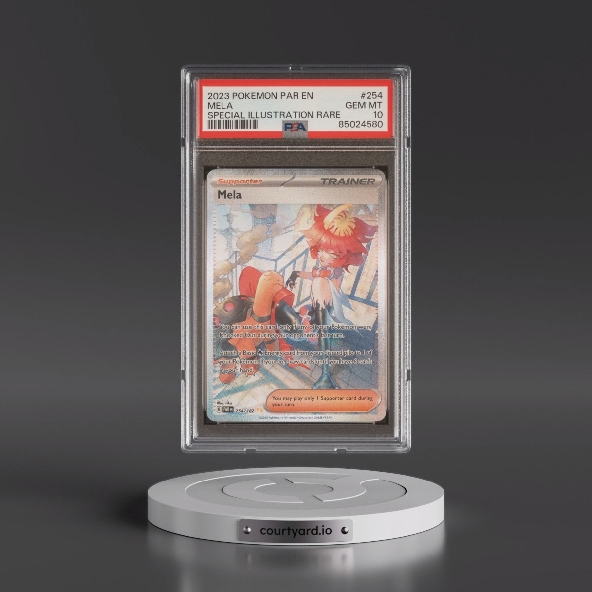 2023 Pokémon Par EN-Paradox Rift #254 Mela - Special Illustration Rare (PSA 10 GEM MINT)
