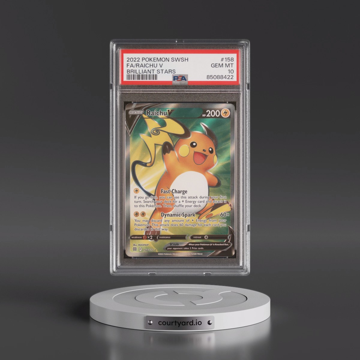 raichu v pokemon card Amazon.com: Raichu V 045/172 Brilliant Stars - Ultra Rare Pokemon Card