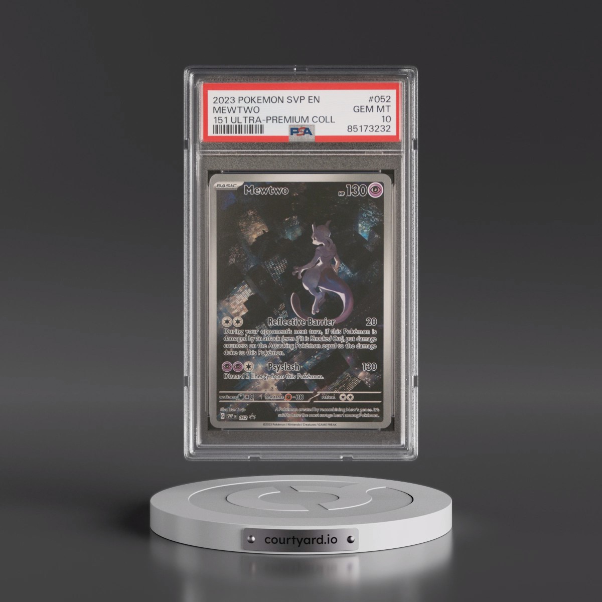 2023 Pokémon Svp EN-SV Black Star Promo #052 Mewtwo - 151 Ultra-Premium Collection (PSA 10 GEM MINT)