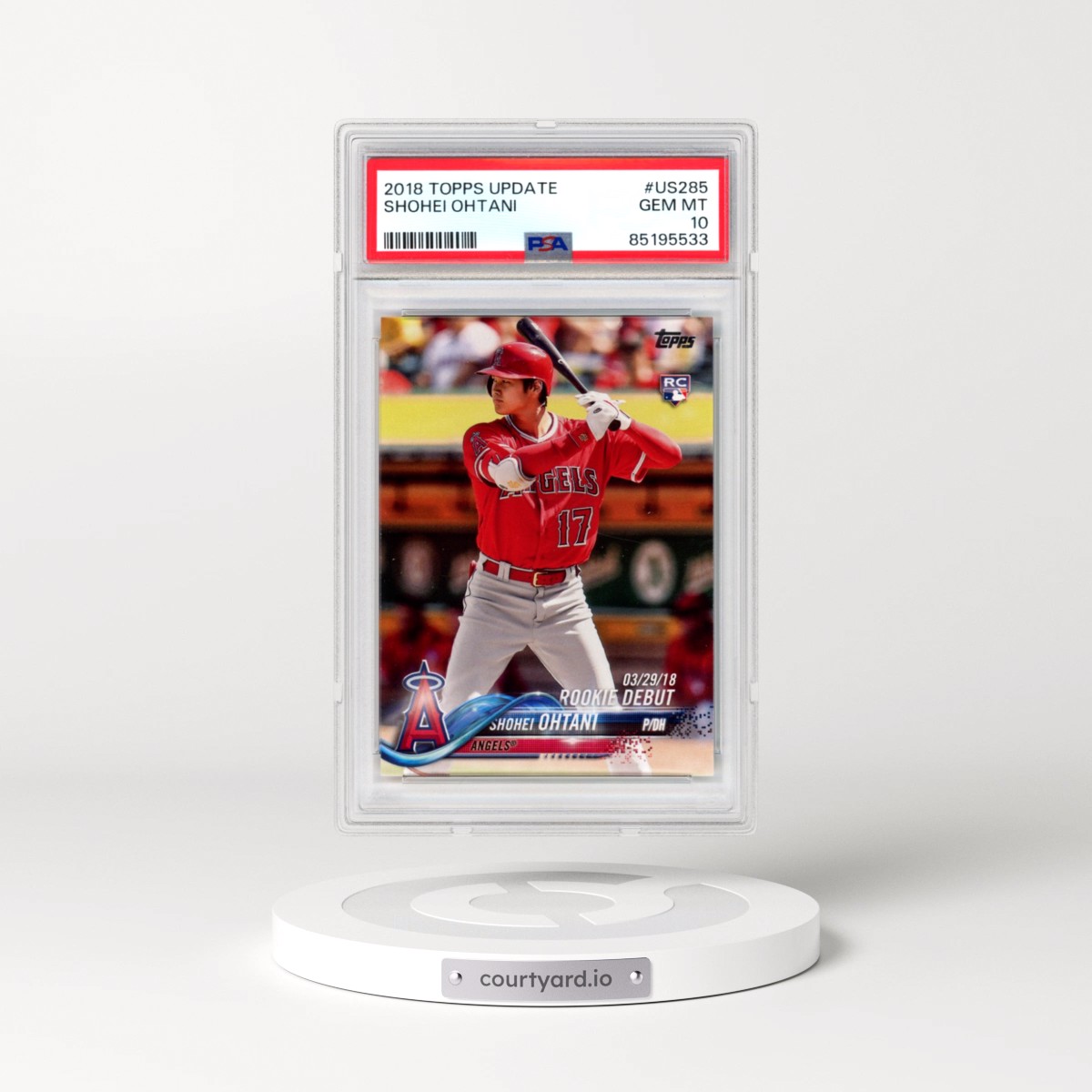 2018 Topps Update #US285 Shohei Ohtani (PSA 10 GEM MINT)