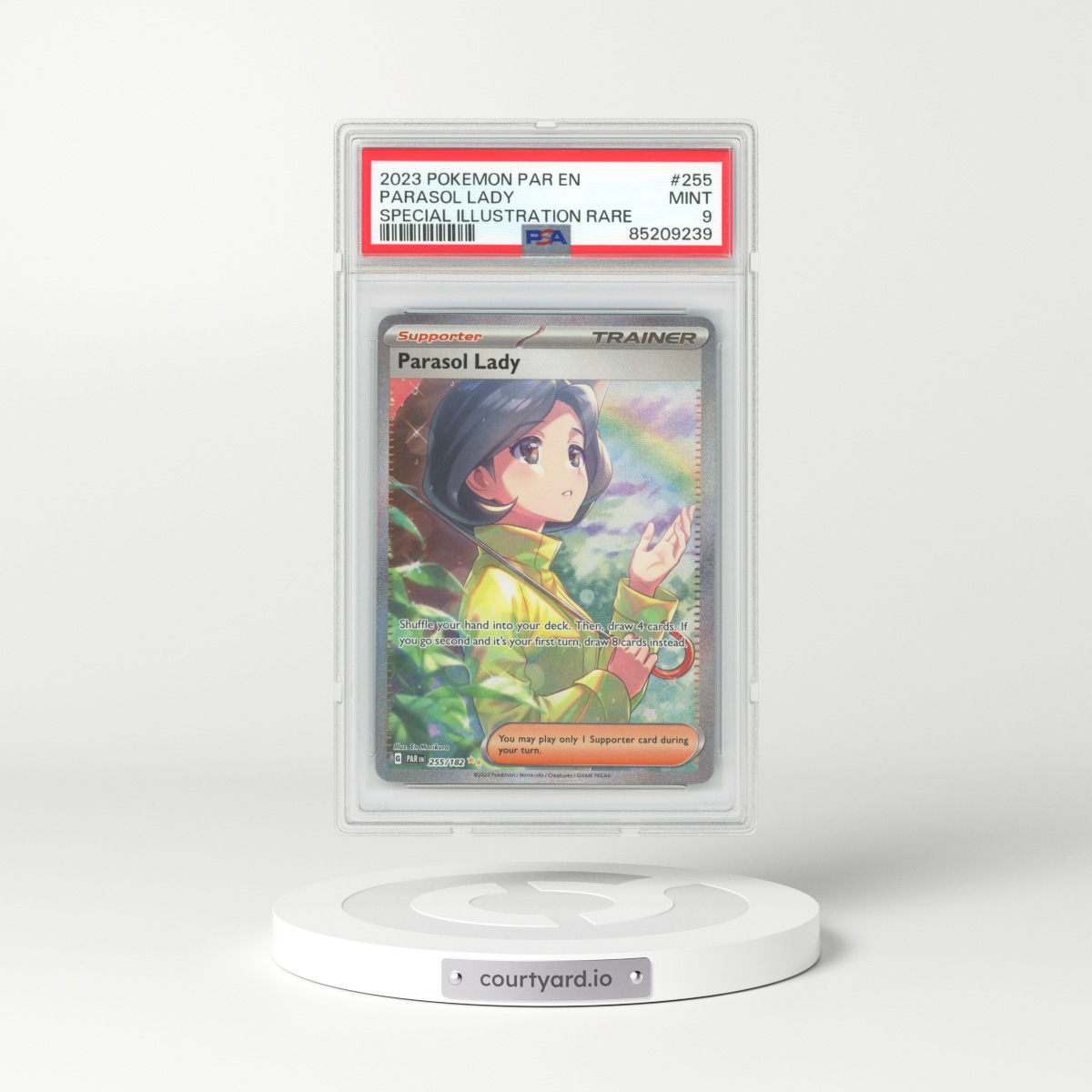 2023 Paradox Rift #255 Parasol Lady - Full Art Holo (PSA 9 MINT)