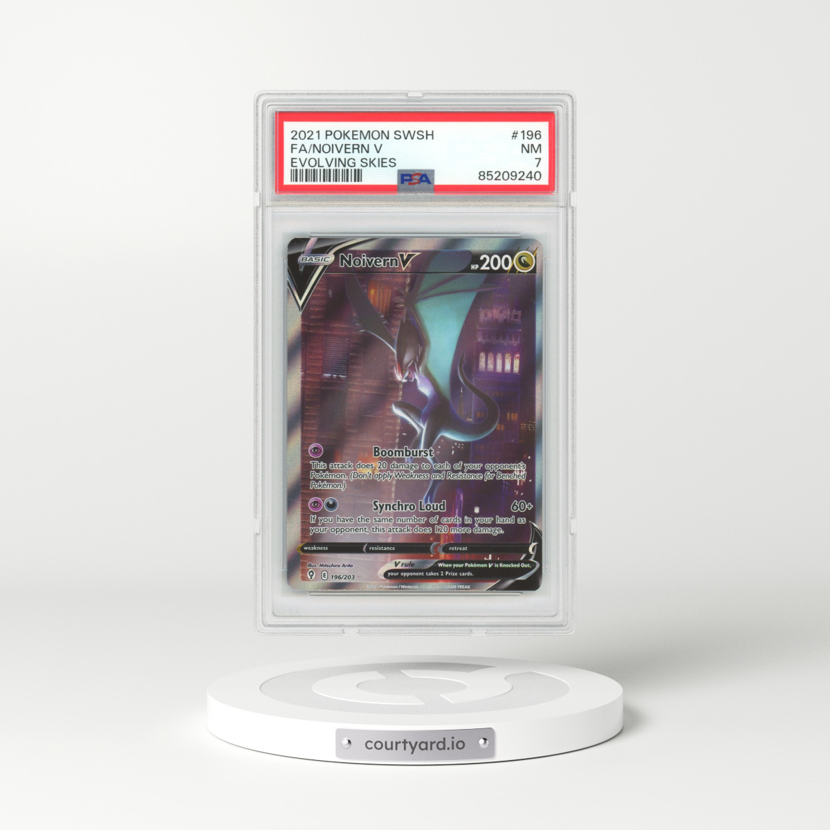 2021 Evolving Skies #196 Noivern V - Full Art Holo (PSA 7 NM)