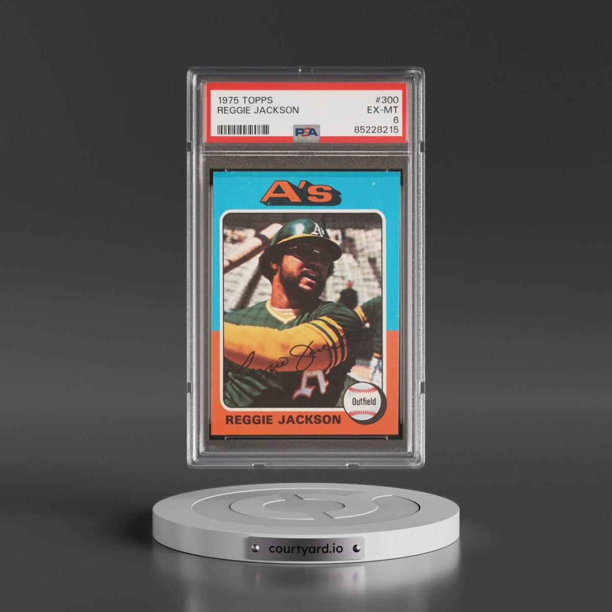 1975 Topps #300 Reggie Jackson (PSA 6 EX-MT)