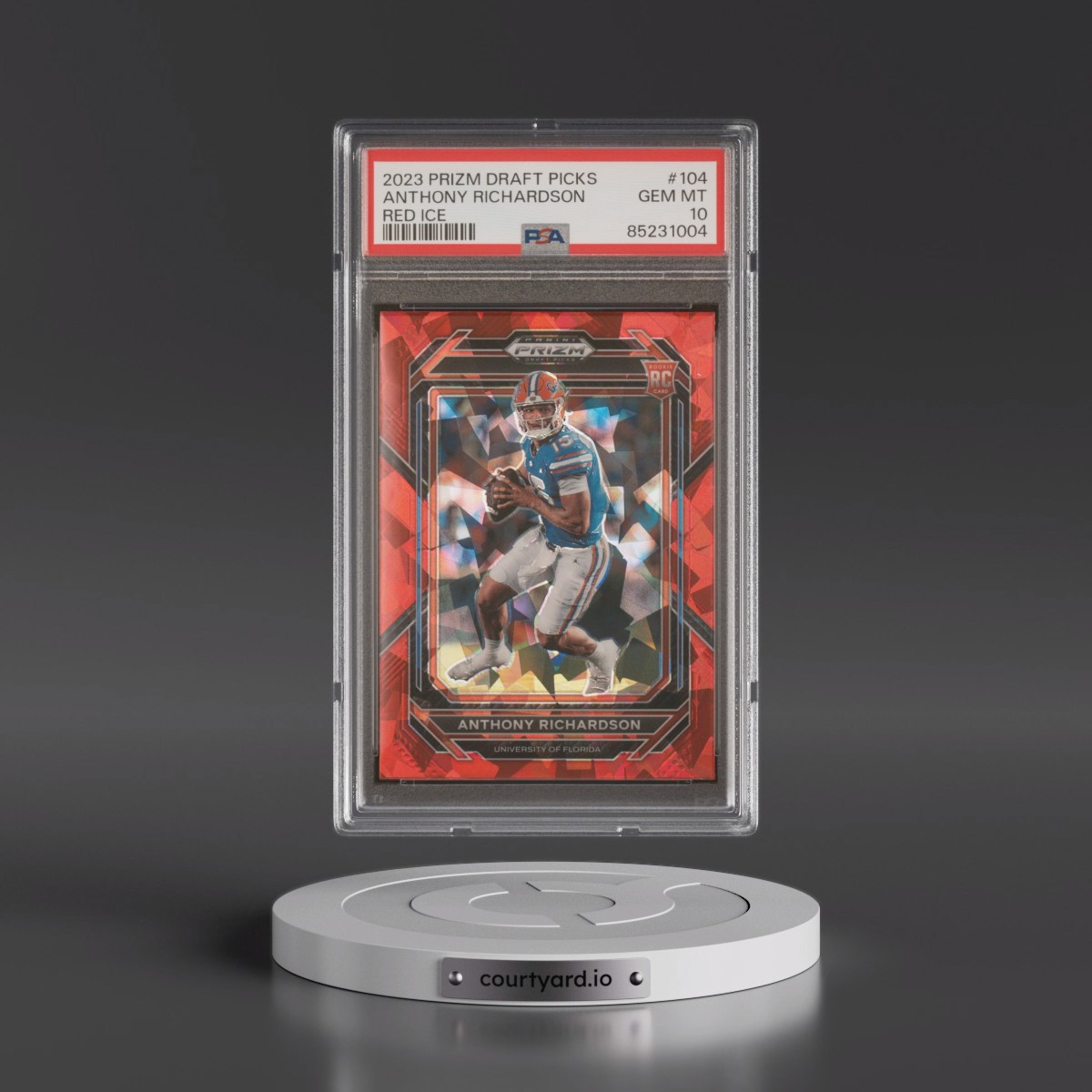 2023 Panini Prizm Draft Picks #104 Anthony Richardson - Red Ice (PSA 10 GEM MINT)