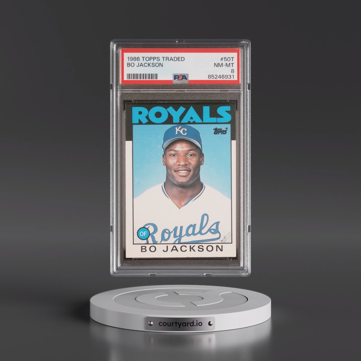 1986 Topps Traded #50T Bo Jackson (PSA 8 NM-MT)